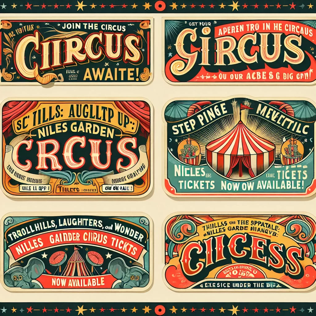 Join the Circus Adventure: Niles Garden Circus Tickets