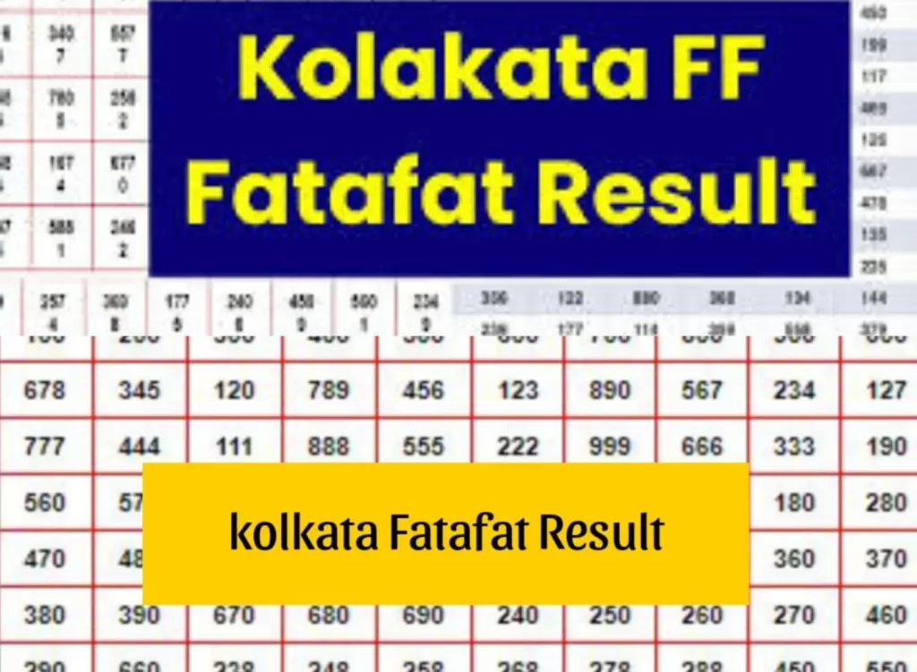 How to Check Kolkata Fatafat Results